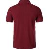 imageMens Stretch Knit Slim Fit Polo Shirts Casual Short Sleeve Ribbed Collar Muscle Golf ShirtBurgundy