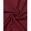 imageMens Stretch Knit Slim Fit Polo Shirts Casual Short Sleeve Ribbed Collar Muscle Golf ShirtBurgundy