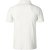 imageMens Stretch Knit Slim Fit Polo Shirts Casual Short Sleeve Ribbed Collar Muscle Golf ShirtCream White