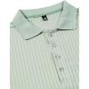 imageMens Stretch Knit Slim Fit Polo Shirts Casual Short Sleeve Ribbed Collar Muscle Golf ShirtLight Green