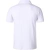 imageMens Stretch Knit Slim Fit Polo Shirts Casual Short Sleeve Ribbed Collar Muscle Golf ShirtWhite