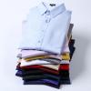 imageMens Stretch Slim Fit Dress Shirts Formal Wedding Prom Business Long Sleeve Button Down Shirt with PocketPurple