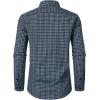 imageMens Transitional Weather Slim Fit Long Sleeve Button Down Shirt Business Casual Dress Shirts with PocketBlue White Gingham