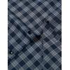 imageMens Transitional Weather Slim Fit Long Sleeve Button Down Shirt Business Casual Dress Shirts with PocketNavy White