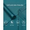imageMens Stretch Soft Slim Fit Dress Shirts Long Sleeve Formal Wedding Business Casual Button Down ShirtTeal