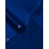 imageMens Shiny Luxury Satin Slim Fit Dress Shirts SilkLike Glossy Long Sleeve Button Down Shirts for Wedding Party PromRoyal Blue