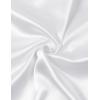 imageMens Shiny Luxury Satin Slim Fit Dress Shirts SilkLike Glossy Long Sleeve Button Down Shirts for Wedding Party PromWhite