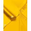 imageMens Shiny Luxury Satin Slim Fit Dress Shirts SilkLike Glossy Long Sleeve Button Down Shirts for Wedding Party PromYellow