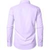 imageMens Stretch Regular Fit Long Sleeve Dress Shirts Lightweight Business Casual Button Down Shirts with PocketLavender Purple