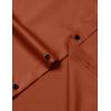 imageMens Stretch Wrinkle Free Dress Shirts Formal Wedding Prom Long Sleeve Button Down ShirtBurnt Orange