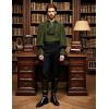 imageMens Pirate Vampire Ruffle Shirt Elastic Cuff Poet Victorian Steampunk Renaissance Medieval Cosplay CostumeArmy Green