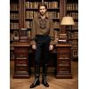 imageMens Pirate Vampire Ruffle Shirt Elastic Cuff Poet Victorian Steampunk Renaissance Medieval Cosplay CostumeBrown
