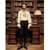 imageMens Pirate Vampire Ruffle Shirt Elastic Cuff Poet Victorian Steampunk Renaissance Medieval Cosplay CostumeKhaki