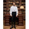 imageMens Pirate Vampire Ruffle Shirt Elastic Cuff Poet Victorian Steampunk Renaissance Medieval Cosplay CostumeWhite