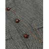 imageMens Vintage Slim Fit Suit Vest Formal Prom Party Herringbone Pattern Waistcoat with Chain DetailLight Grey