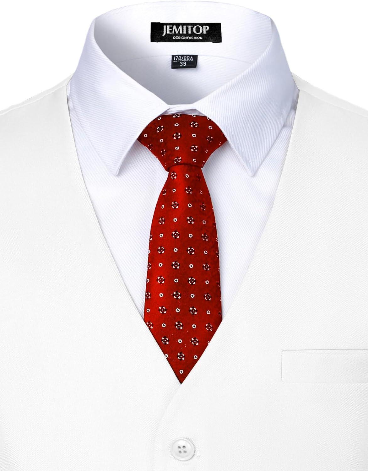imageMens Classic Slim Fit Dress Vest Formal Wedding Prom Tuxedo Suit Vest with PocketWhite