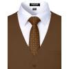 imageMens Classic Slim Fit Dress Vest Formal Wedding Prom Tuxedo Suit Vest with PocketBrown