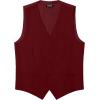 imageMens Classic Slim Fit Dress Vest Formal Wedding Prom Tuxedo Suit Vest with PocketBurgundy