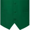 imageMens Classic Slim Fit Dress Vest Formal Wedding Prom Tuxedo Suit Vest with PocketGreen