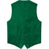 imageMens Classic Slim Fit Dress Vest Formal Wedding Prom Tuxedo Suit Vest with PocketGreen