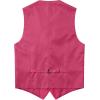 imageMens Classic Slim Fit Dress Vest Formal Wedding Prom Tuxedo Suit Vest with PocketHot Pink