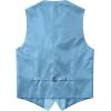 imageMens Classic Slim Fit Dress Vest Formal Wedding Prom Tuxedo Suit Vest with PocketLight Blue