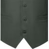 imageMens Classic Slim Fit Dress Vest Formal Wedding Prom Tuxedo Suit Vest with PocketOlive Green