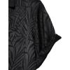 imageMens Shiny Satin SilkLike Designer Shirt Summer Regular Fit Short Sleeve Button Up Floral Shirt with PocketBlack