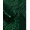 imageMens Shiny Satin SilkLike Designer Shirt Summer Regular Fit Short Sleeve Button Up Floral Shirt with PocketDark Green