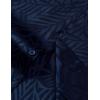 imageMens Shiny Satin SilkLike Designer Shirt Summer Regular Fit Short Sleeve Button Up Floral Shirt with PocketNavy Blue