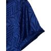 imageMens Shiny Satin SilkLike Designer Shirt Summer Regular Fit Short Sleeve Button Up Floral Shirt with PocketRoyal Blue