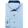 imageMens Stretch Wrinkle Free Dress Shirts Formal Prom Wedding Long Sleeve Button Down ShirtsBlue