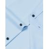 imageMens Stretch Wrinkle Free Dress Shirts Formal Prom Wedding Long Sleeve Button Down ShirtsBlue
