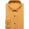 imageMens Stretch Wrinkle Free Dress Shirts Formal Prom Wedding Long Sleeve Button Down ShirtsGold
