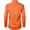 imageJEMITOP Mens Stretch MultiUse Long Sleeve Dress Shirts Party Prom Wedding Shirts with Slight SheenOrange