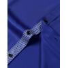 imageJEMITOP Mens Stretch MultiUse Long Sleeve Dress Shirts Party Prom Wedding Shirts with Slight SheenRoyal Blue
