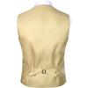 imageJEMITOP Mens Classic Slim Fit Dress Vest Formal Wedding Prom Tuxedo Suit Vest with PocketBeige