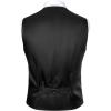 imageJEMITOP Mens Classic Slim Fit Dress Vest Formal Wedding Prom Tuxedo Suit Vest with PocketBlack