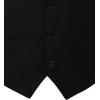 imageJEMITOP Mens Classic Slim Fit Dress Vest Formal Wedding Prom Tuxedo Suit Vest with PocketBlack White