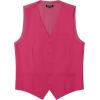 imageJEMITOP Mens Classic Slim Fit Dress Vest Formal Wedding Prom Tuxedo Suit Vest with PocketHot Pink