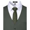 imageJEMITOP Mens Classic Slim Fit Dress Vest Formal Wedding Prom Tuxedo Suit Vest with PocketOlive Green