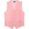 imageJEMITOP Mens Classic Slim Fit Dress Vest Formal Wedding Prom Tuxedo Suit Vest with PocketPink