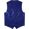 imageJEMITOP Mens Classic Slim Fit Dress Vest Formal Wedding Prom Tuxedo Suit Vest with PocketRoyal Blue