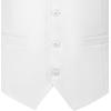 imageJEMITOP Mens Classic Slim Fit Dress Vest Formal Wedding Prom Tuxedo Suit Vest with PocketWhite