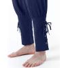 imageJEMITOP Mens Pure Cotton Vintage Ankle Banded Pants for Renaissance Pirate Viking Medieval CostumeDark Blue