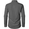 imageJEMITOP Mens Stretch Regular Fit Long Sleeve Dress Shirts Lightweight Business Casual Button Down Shirts with PocketDark Grey