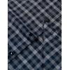 imageJEMITOP Mens Transitional Weather Slim Fit Long Sleeve Button Down Shirt Business Casual Dress Shirts with PocketNavy White Gingham