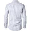 imageJEMITOP Mens Transitional Weather Slim Fit Long Sleeve Button Down Shirt Business Casual Dress Shirts with PocketVintage White Gingham