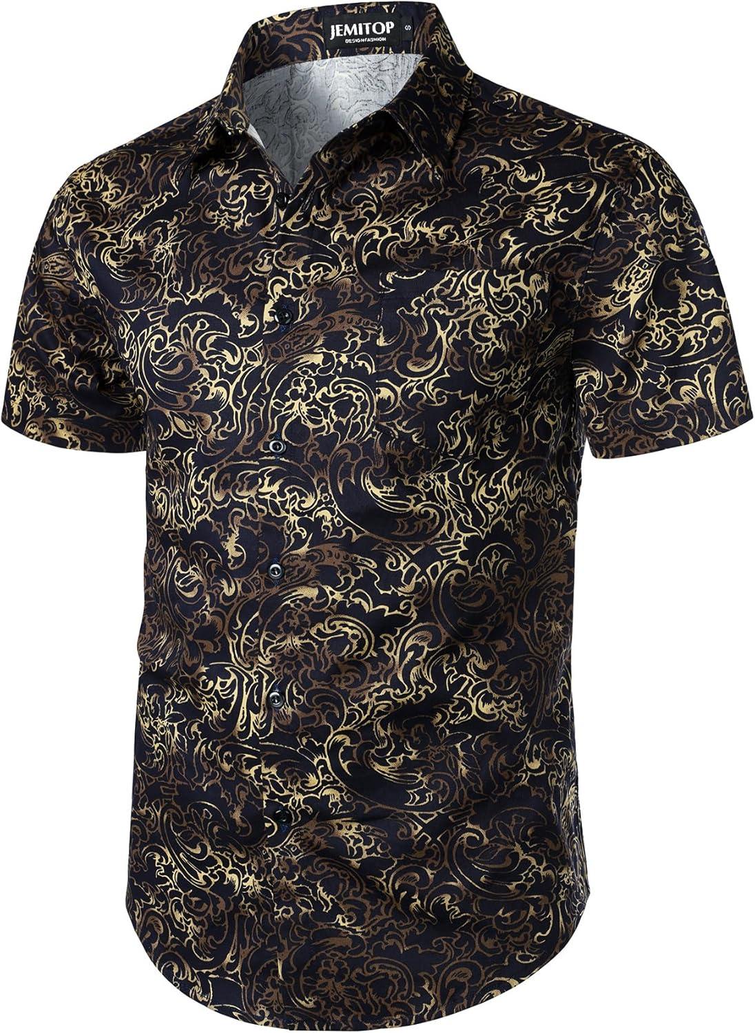 imageJEMITOP Mens 2 Piece Casual Cotton Stretchy Outfit Short Sleeve Button up Shirt and Shorts SetNavy