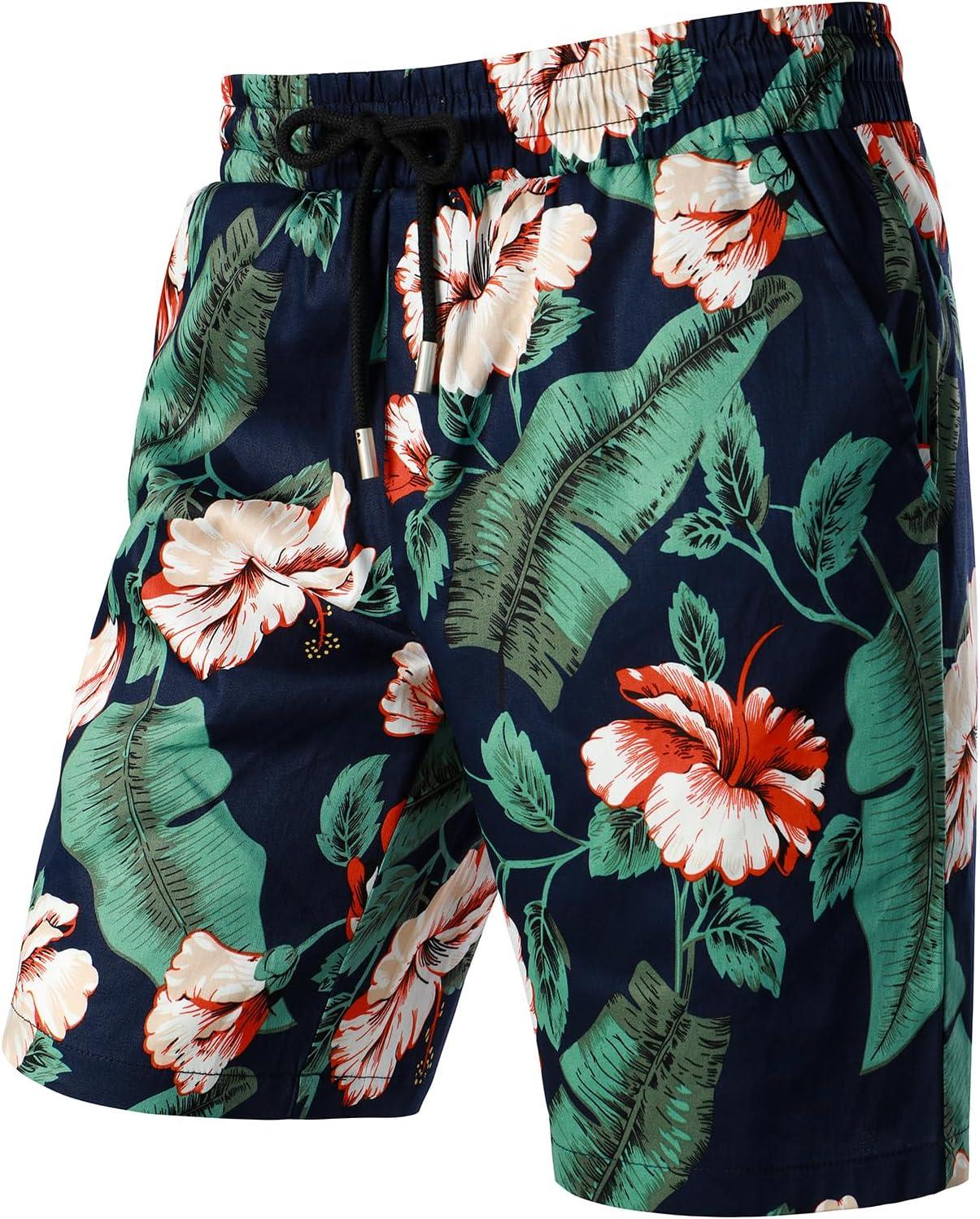 imageJEMITOP Mens 2 Piece Casual Cotton Stretchy Outfit Short Sleeve Button up Shirt and Shorts SetNavygreen